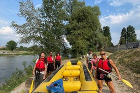 Soft-rafting au coucher du soleil et apéritif sur la Piazza Erbe