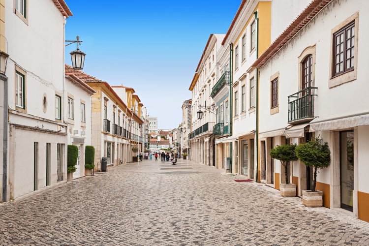 Photo of Tomar city center, Santarem District in Portugal.