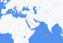 몰디브 간에서 출발해 크로아티아 분할하다(으)로 가는 항공편