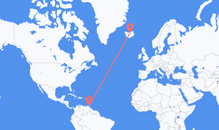 Flights from Port of Spain to Akureyri