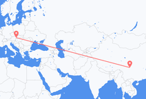 Flug frá Chengdu til Bratislava