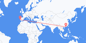 香港からポルトガルへのフライト