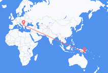 Flyg från Port Moresby till Pristina