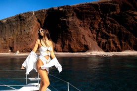 Santorini: Catamaran Cruise with Meal & Open Bar