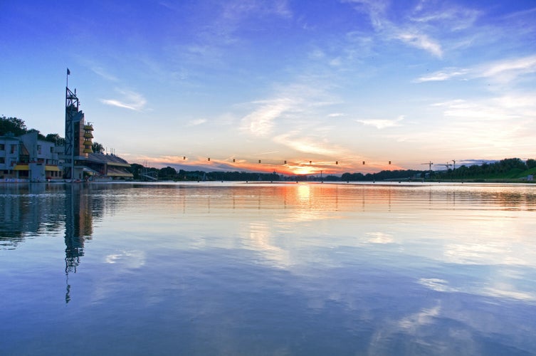 Photo of lake Malta in Poznan, Poland.