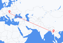 ミャンマー (ビルマ)のロイコーから、ハンガリーのブダペストまでのフライト