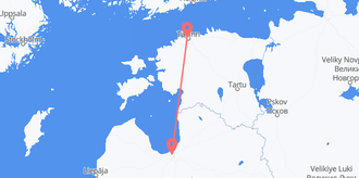 Estonia to Latvia