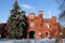 Photo of Brest fortress in winter day, Belarus.