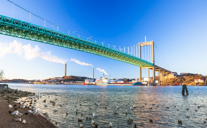 Alvsborg bridge in Goteborg, Sweden.