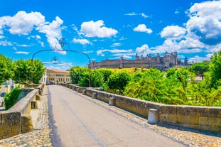 Photo of Bordeaux aerial panoramic view. Bordeaux is a port city on the Garonne river in Southwestern France.