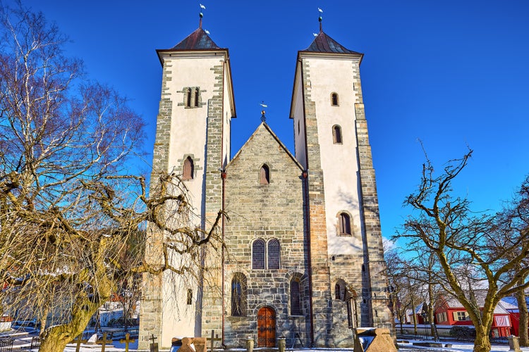 Photo of St. Maria Romanesque church in Bergen, Norway.