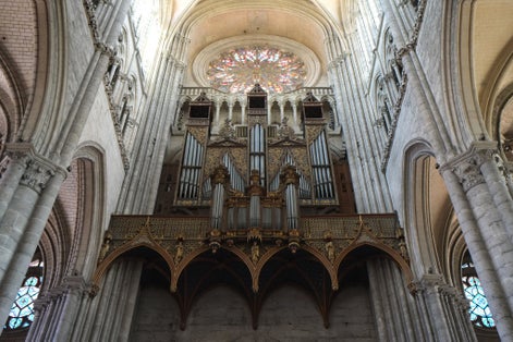 Grand organ of Notre-Dame Cathedral.