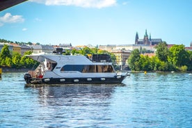 Prague VIP YachtBoat ONE cruise with Unlimited Beer or Prosecco