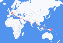 Flights from Port Moresby to Nice