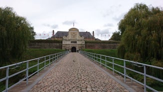 Photo of Lille, the Porte de Paris, view from the belfry of the city hall.