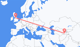 Flights from Tajikistan to England