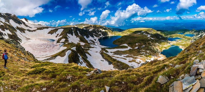 photo of view of Amazing Panorama of Seven Rila Lakes in Bulgaria,Bistritsa Bulgaria.