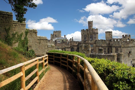 Photo of Warwick castle a historic building in the heart of Warwickshire ,England UK.