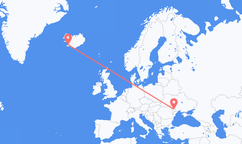 Vols de Chișinău, Moldavie à Reykjavík, Islande