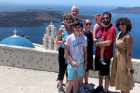 Tour privado panorámico de Santorini Firostefani y Oia Blue Domes