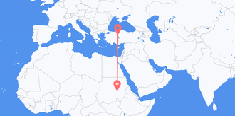 Flüge von der Sudan nach die Türkei