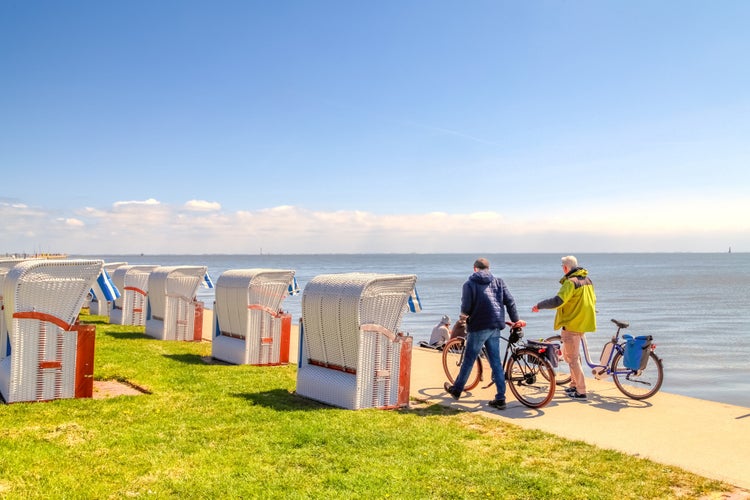 Seaside of Wilhelmshaven, North Sea, Germany 