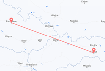 Voos de Košice, Eslováquia para Pardubice, República Tcheca