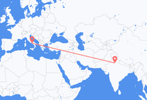 从新德里飞往那不勒斯的航班