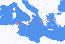 Flights from Tunis to Athens