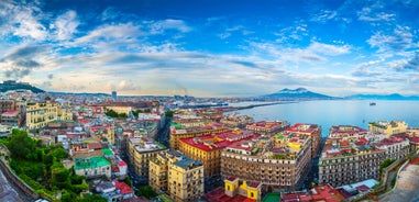 Photo of aerial View of Castellammare di Stabia from the cableway, Italy.