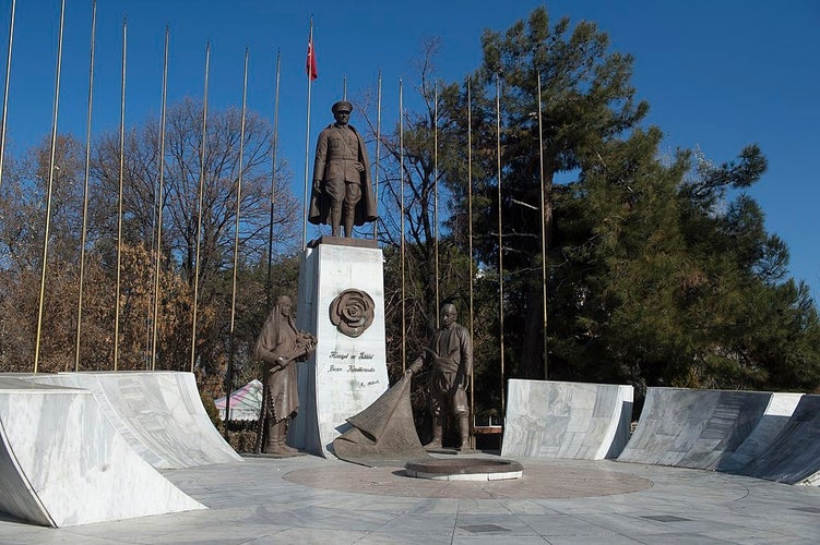 Photo of Isparta Atatürk monument Isparta,Turkey.