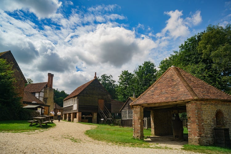 Special old house and life display in Weald & Downland Living Museum at Chichester, United Kingdom