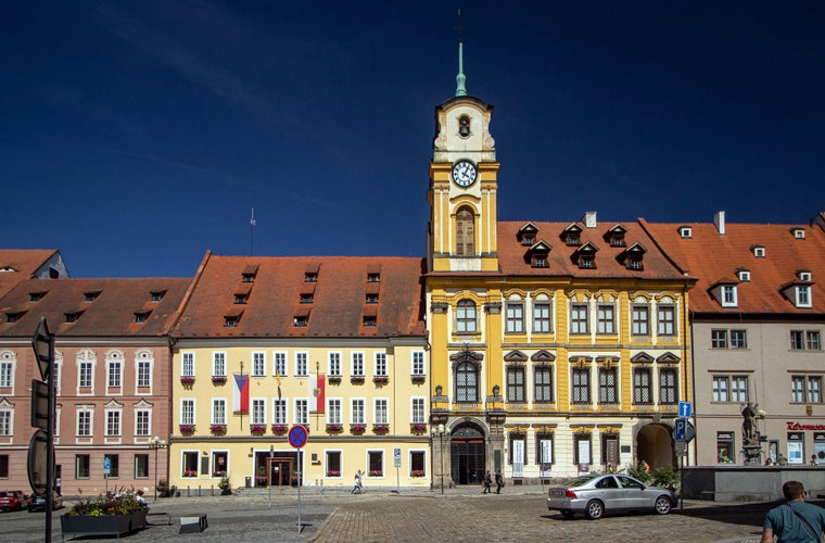 CHEB, CZECH REPUBLIC -Spalicek - complex of medieval houses, town Cheb, West Bohemia, Czech republic, Europe