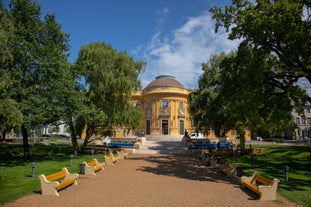 Photo of Oroshaza city in Hungary.