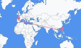 Flights from Spain to the Philippines