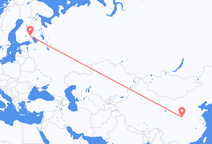 중국 시안에서 출발해 핀란드 사본린나에게(으)로 가는 항공편