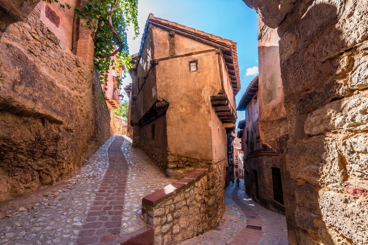 photo of view of views of albarracin mudejar town in teruel, Spain.