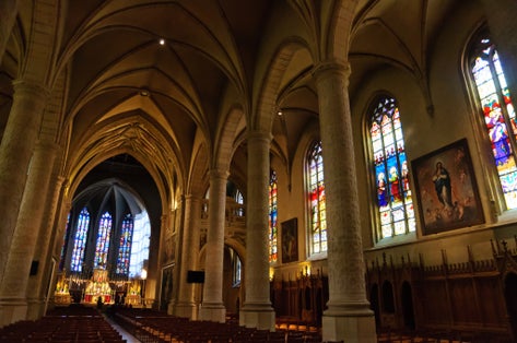 photo of cathedrale notre-dame in the city of luxembourg.