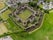 Photo of aerial view of famous Beaumaris Castle in Anglesey, North Wales, United Kingdom.