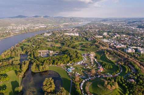 photo  of view of Aerial view of Bonn, the former capital of Germany.