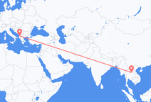 Flights from Vientiane to Tirana