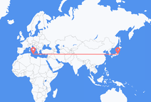 도쿄에서 출발해 발레타로 향하는 항공편