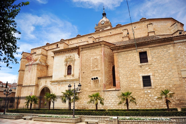 Photo of cathedral of Saint Mary of the Meadow (Santa María del Prado) in Ciudad Real, Castilla la Mancha, Spain.