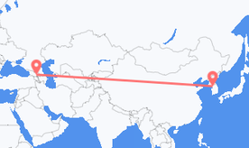 韓国からジョージアへのフライト