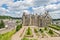 photo of panoramic view of the Château de Langeais and garden and town Langeais, Loire Valley, France.