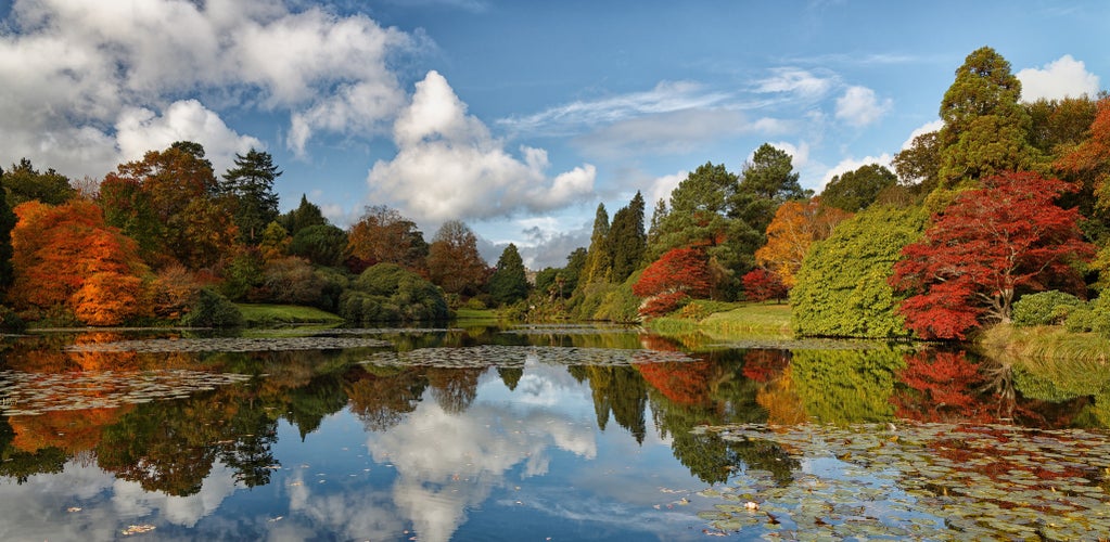 Autumn Clothes Sheffield Park East Sussex England UK