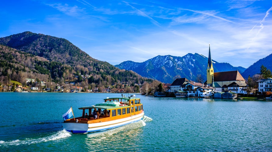 photo of view of landscape at Rottach-Egern - lake Tegernsee, Germany.