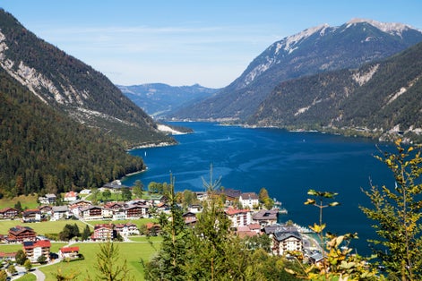 photo of wiew of Aerial view from Achensee in Tyrol (Austria) / Achensee, Austria.