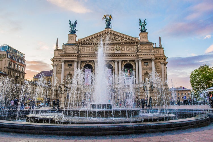 Photo of Lviv Theatre of Opera and Ballet, Ukraine.