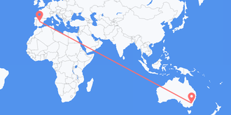 Авиаперелеты из Австралии в Испанию